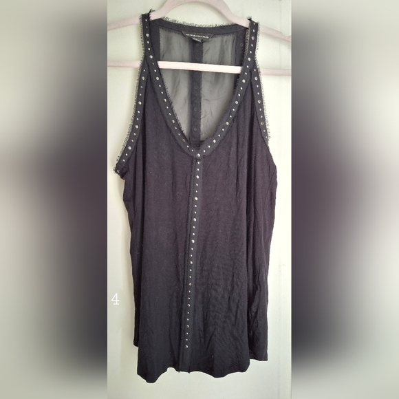 Rock & Republic Tops - Rock & república womens tank top size small lighweight gothcore whymsygoth boho